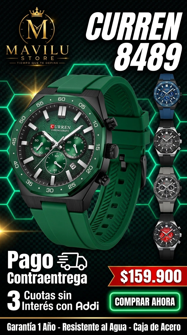 Detalles reloj curren 8489