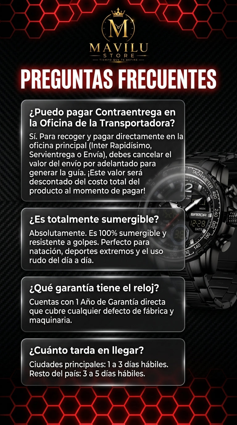 Detalles Reloj Original Sanda 6193 Tactico