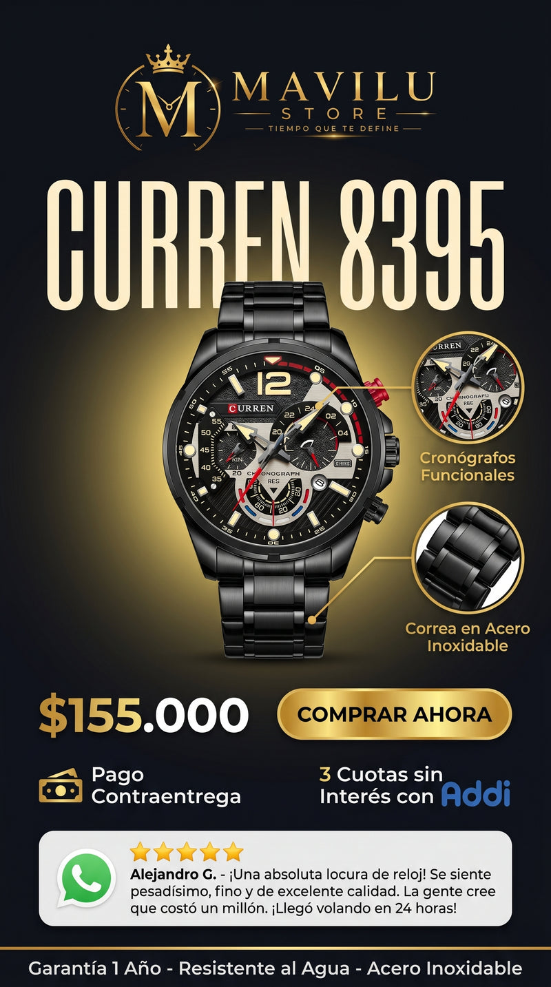 Hero Reloj Curren 8395 Chronograph - Edición Limitada