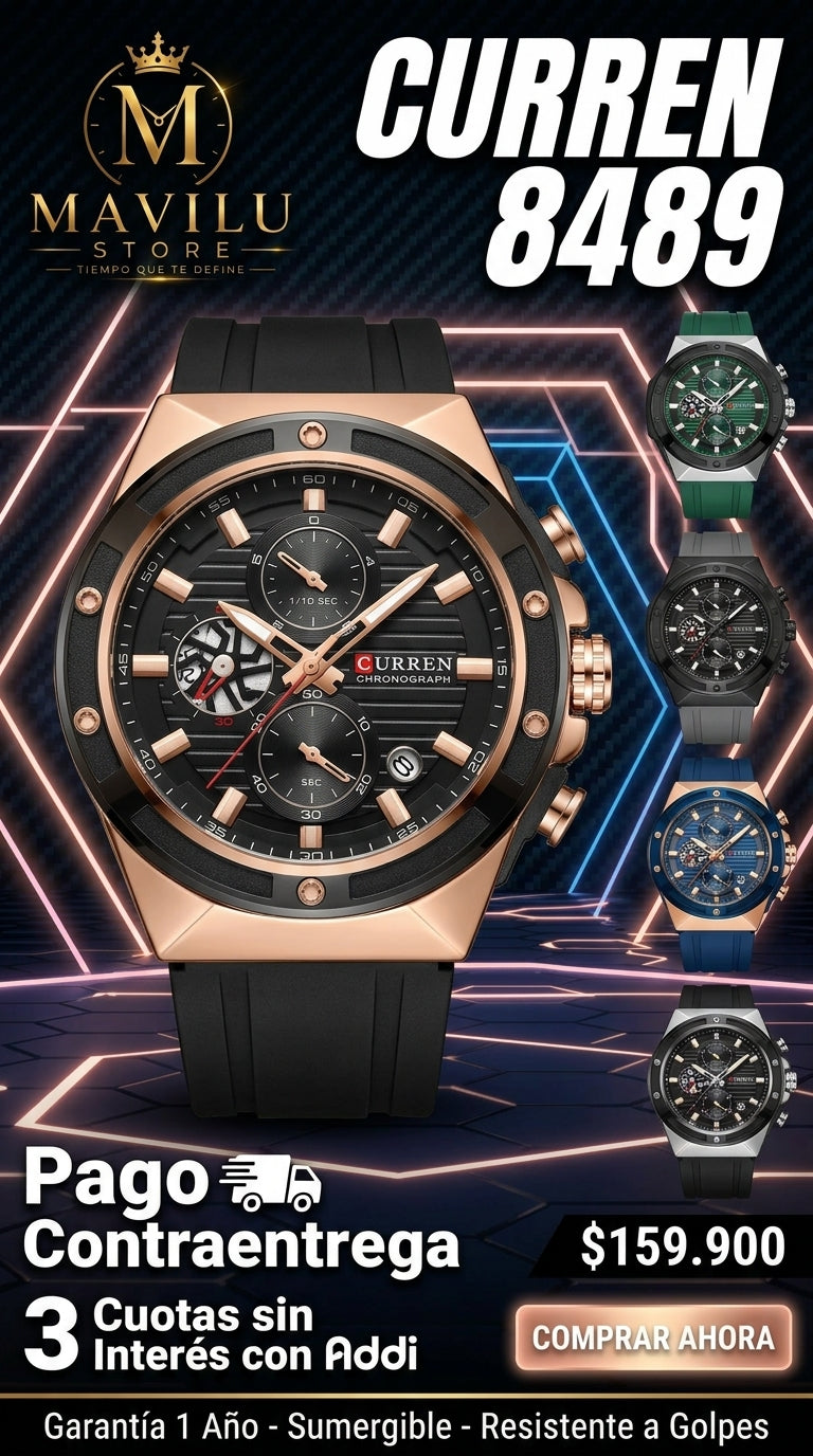 Detalles reloj curren 8462