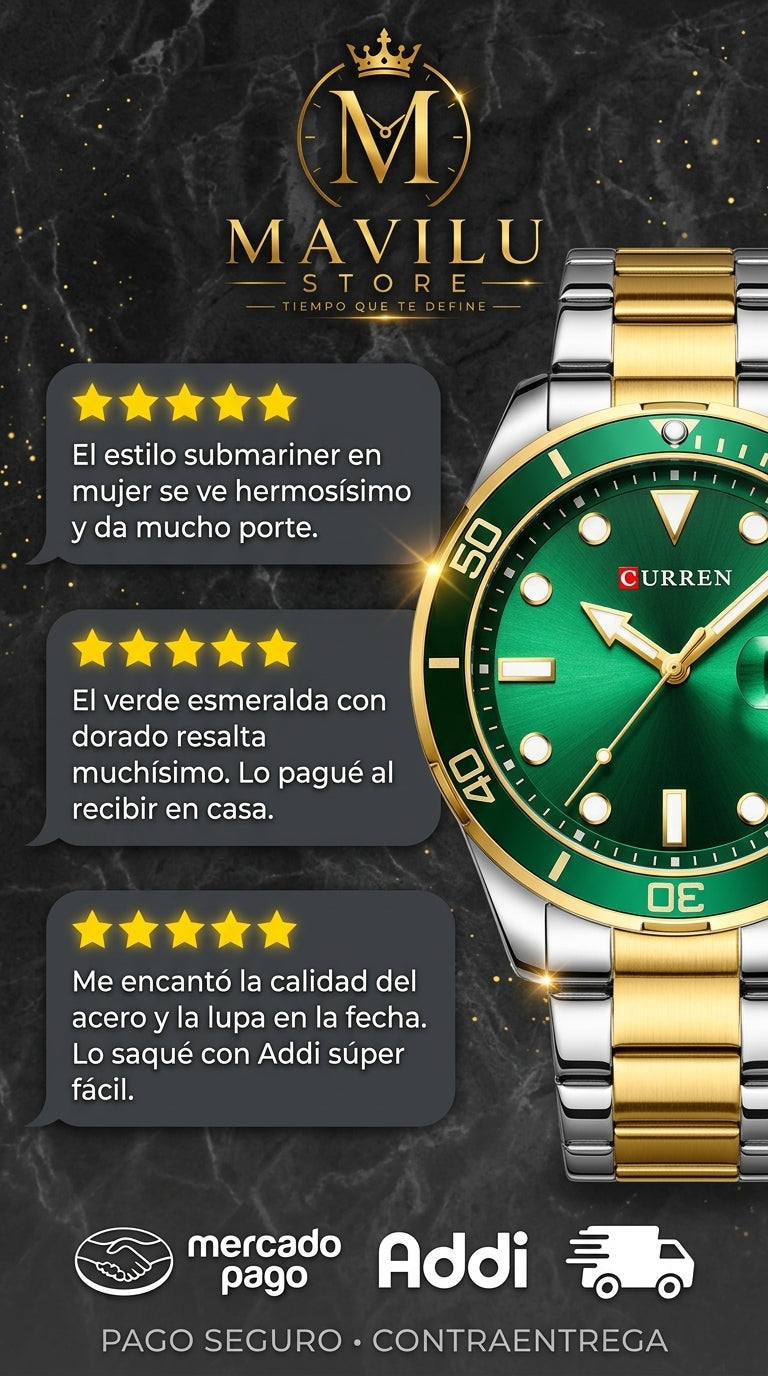 Colores Reloj de Dama  Curren 8388