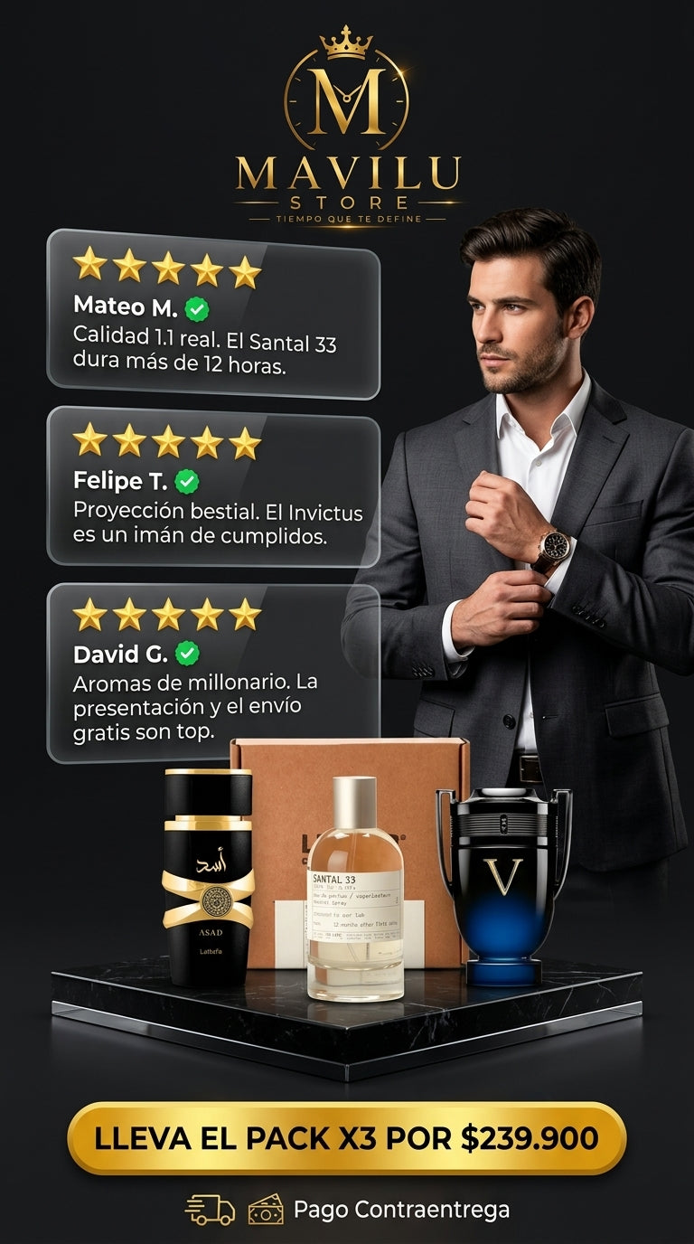 Colores Pack Seducción Absoluta - Santal 33 -  Asad - Invictus Victory