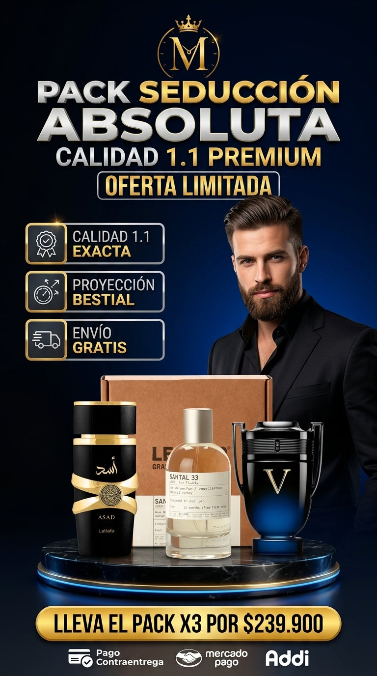 Hero Pack Seducción Absoluta - Santal 33 -  Asad - Invictus Victory