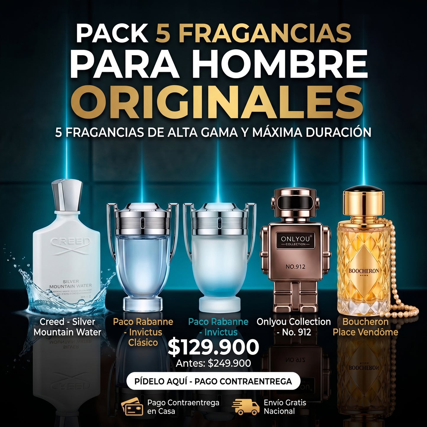 Pack Mini Perfumes Originales para Hobre