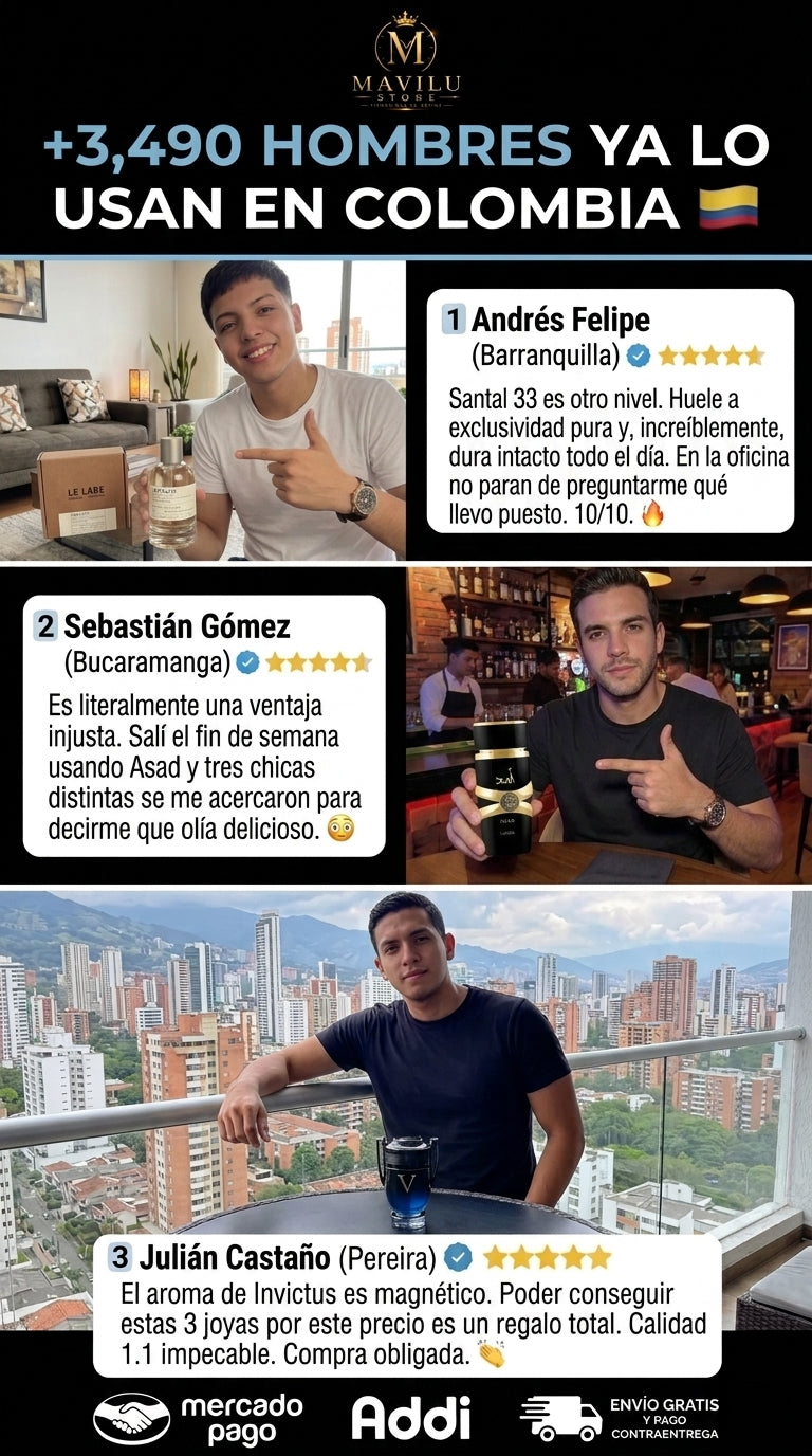 Detalles Pack Seducción Absoluta - Santal 33 -  Asad - Invictus Victory