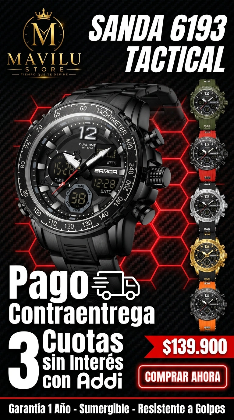 Detalles Reloj Original Sanda 6193 Tactico
