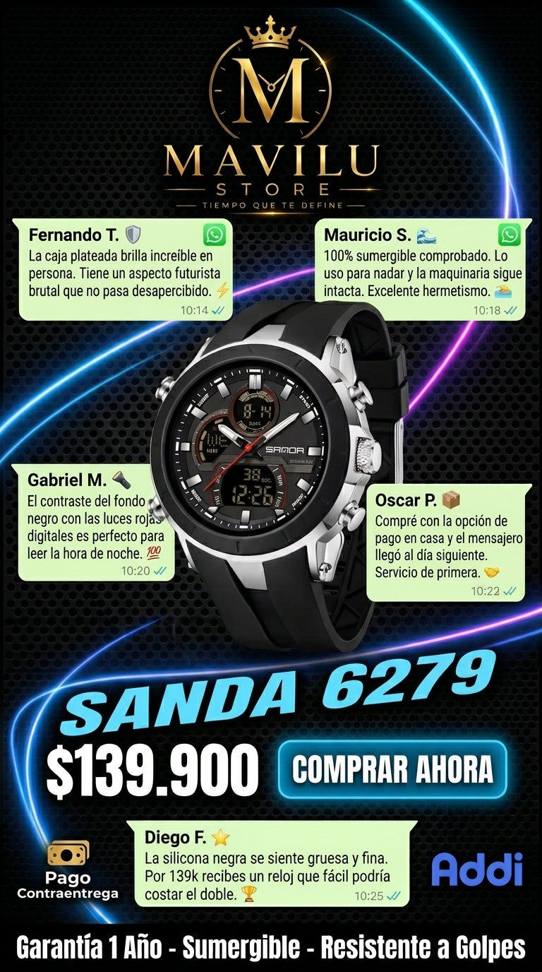 Colores Reloj Original Sanda 6279