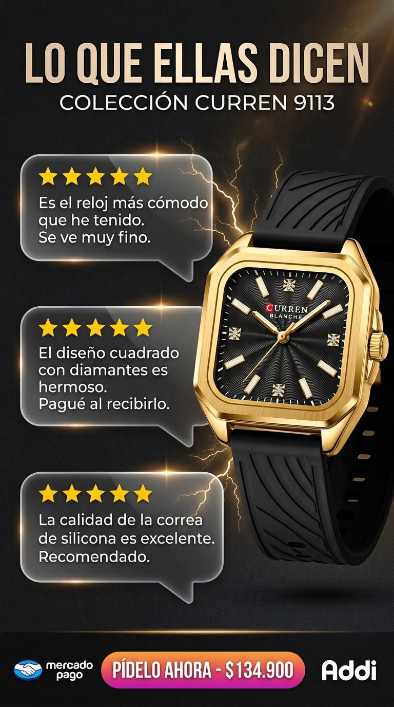 Colores Reloj de Dama curren 9113