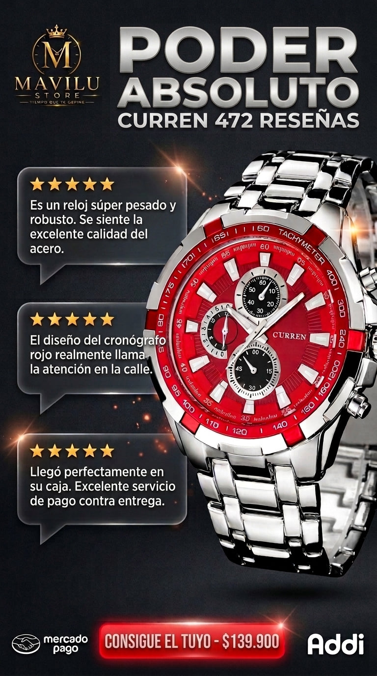 Colores reloj de  Hombre curren 472