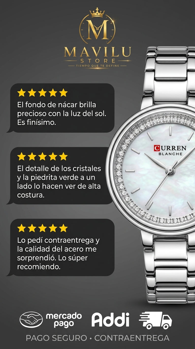 Colores Reloj de Dama curren 9089