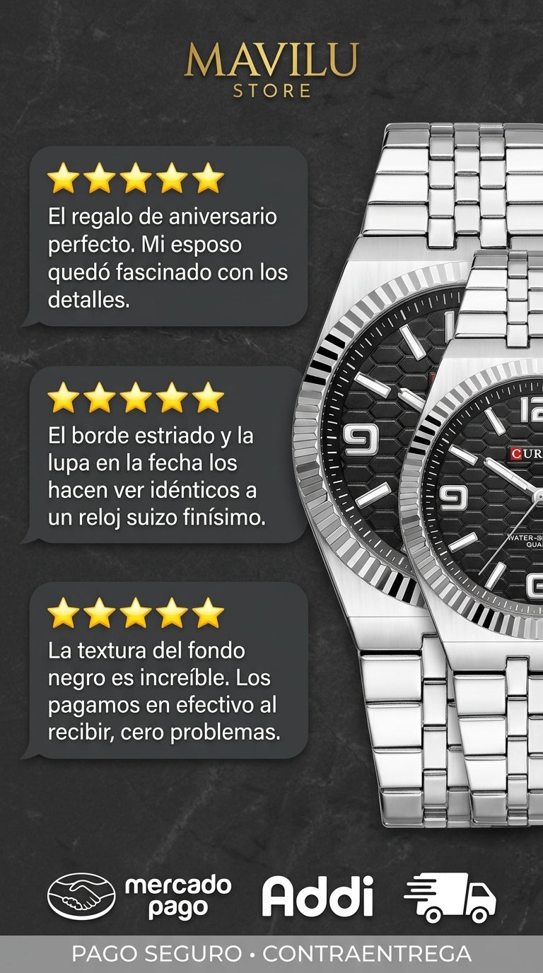 Colores Reloj de pareja Curren 9498