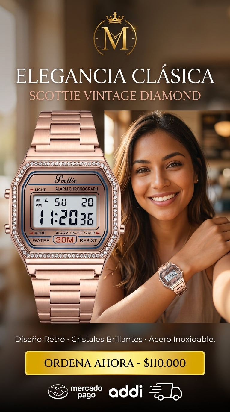 Hero Reloj de Dama  scottie inspiración casio 1474