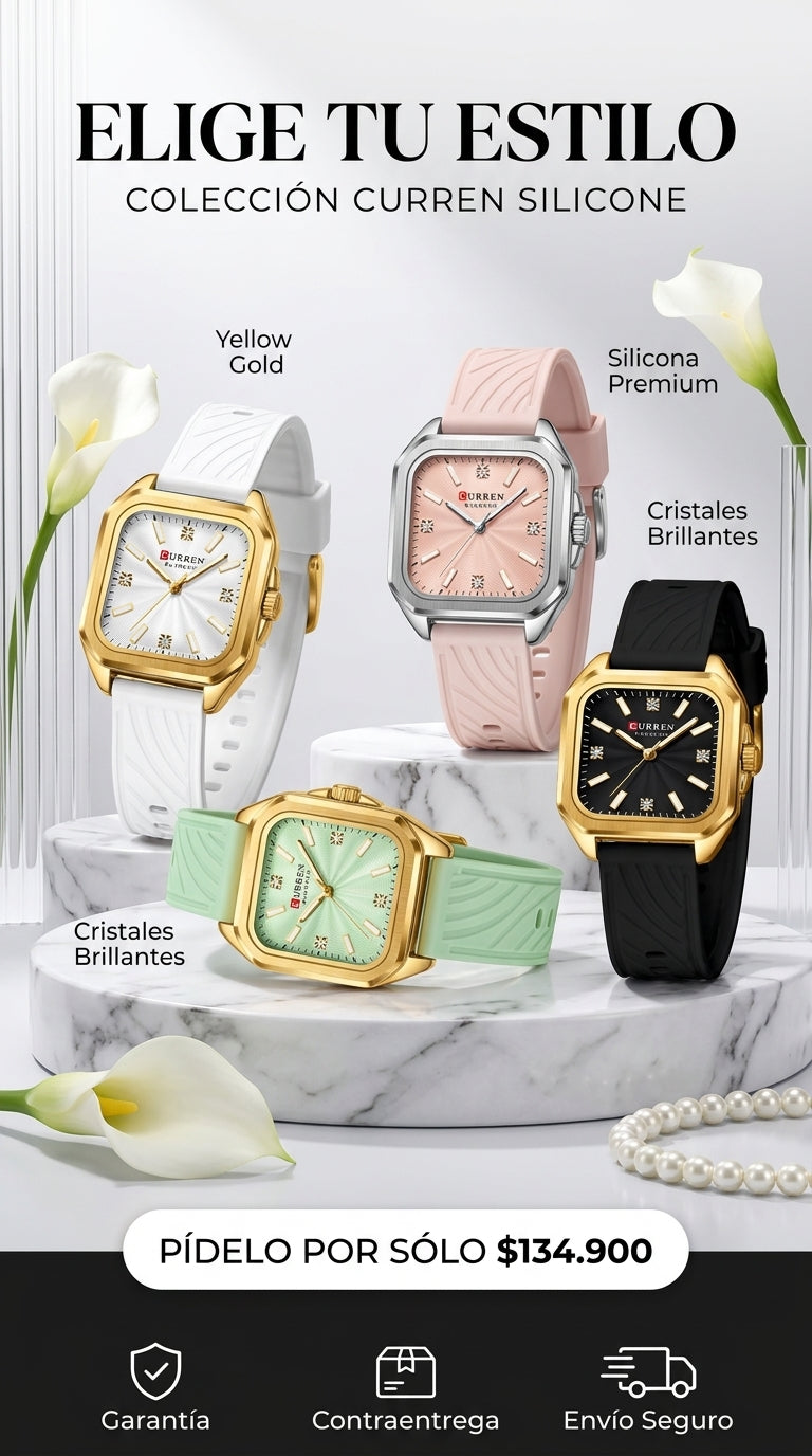 Detalles Reloj de Dama curren 9113