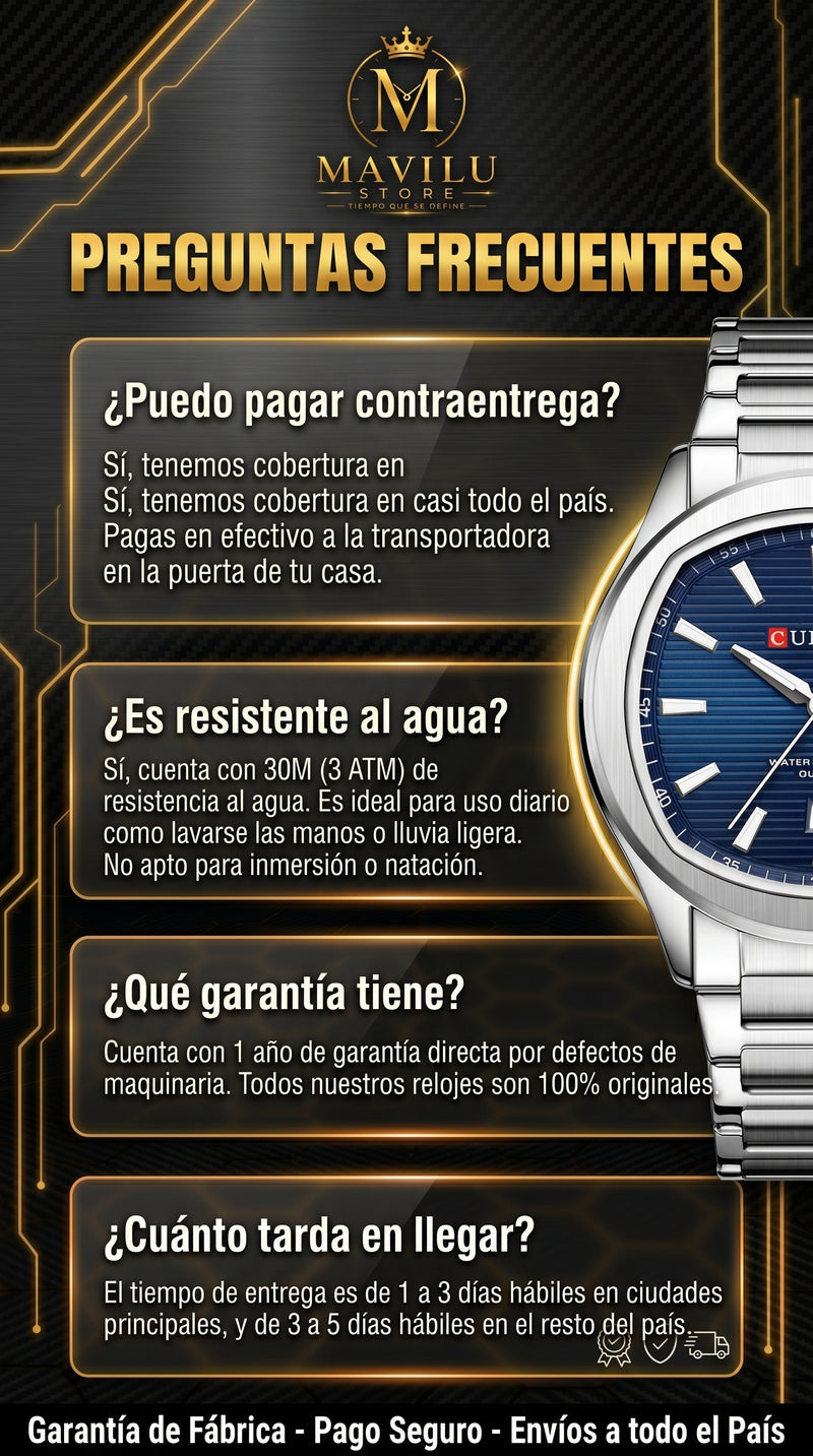 Detalles reloj curren 8459