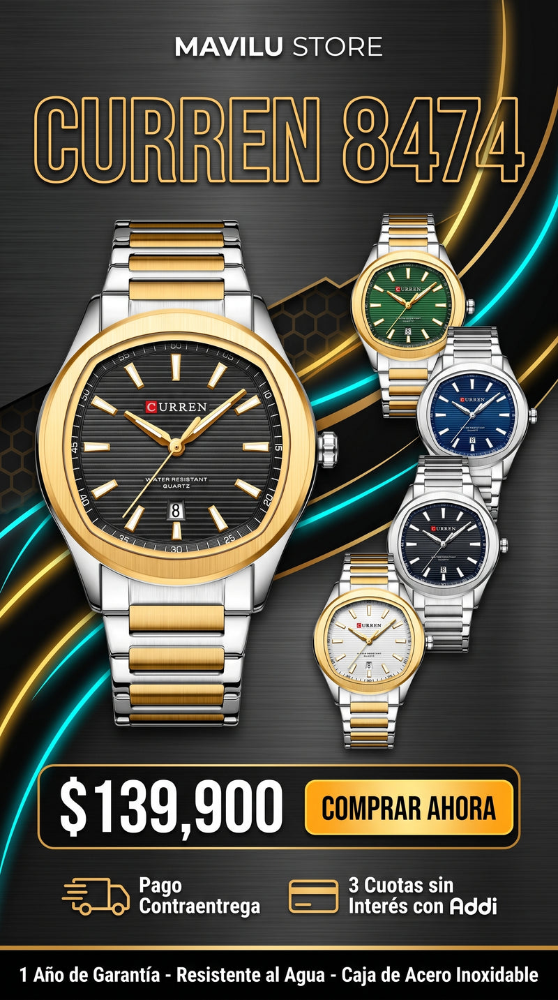 Detalles reloj curren 8459