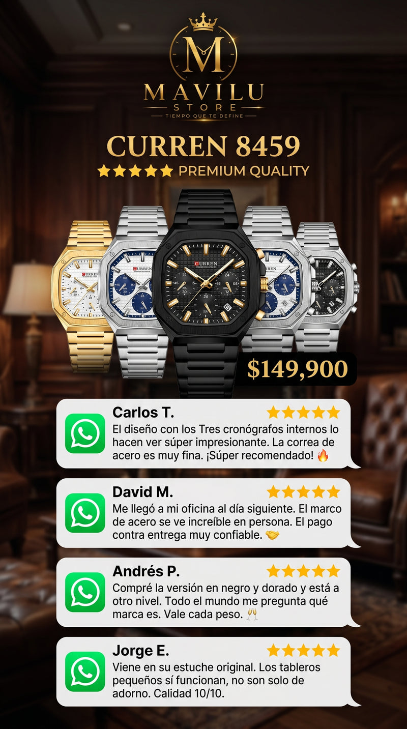 Colores reloj curren 8474