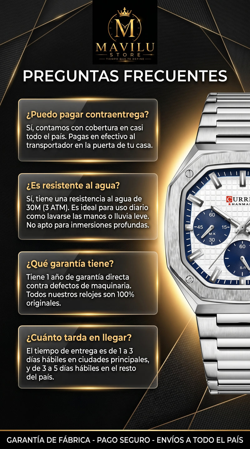 Detalles reloj curren 8474
