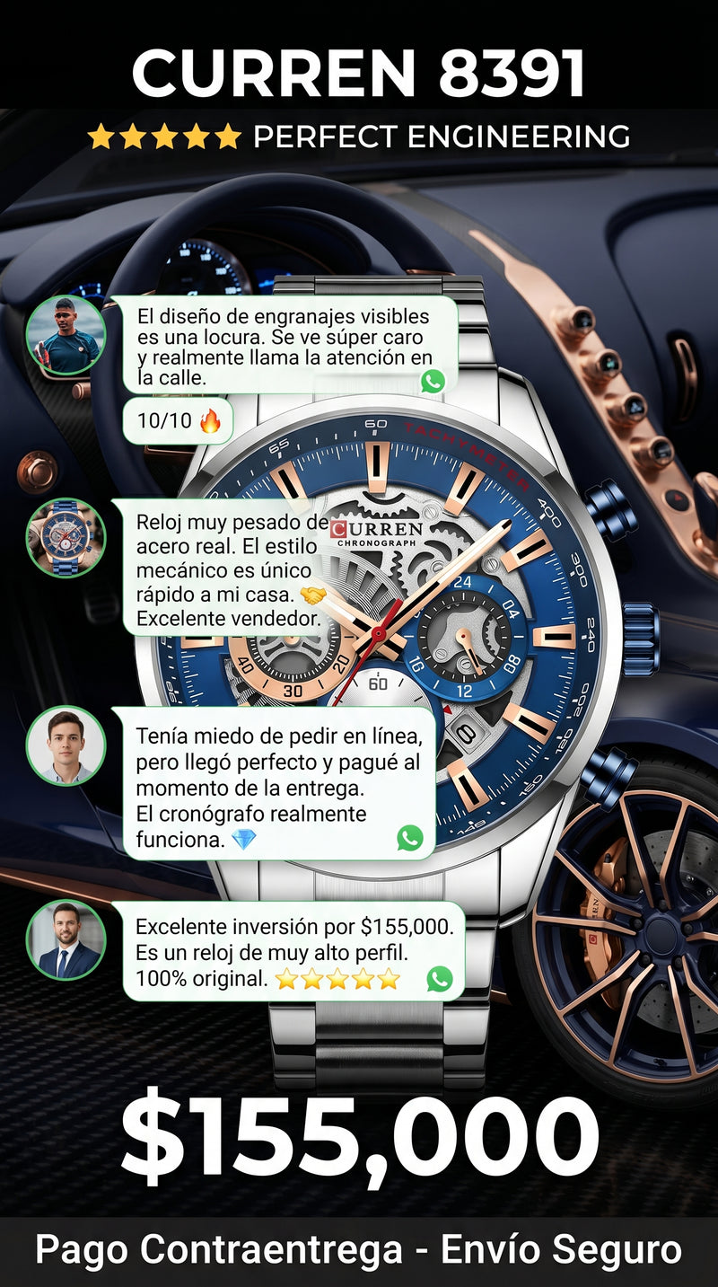 Detalles Reloj Curren 8391