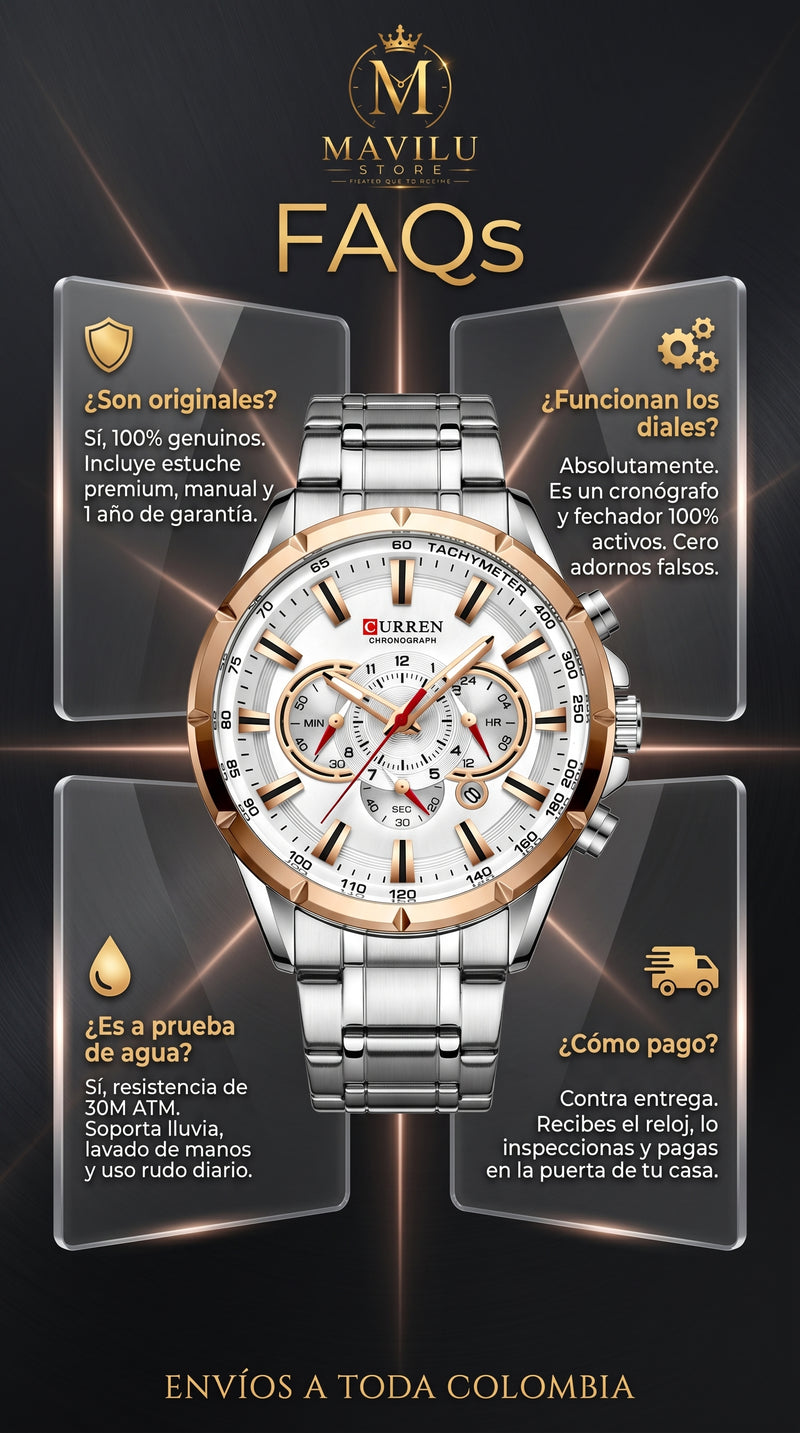 Detalles Reloj Curren 8363