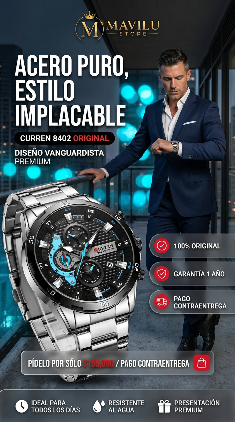 Hero Reloj Curren 8402 Cronografo