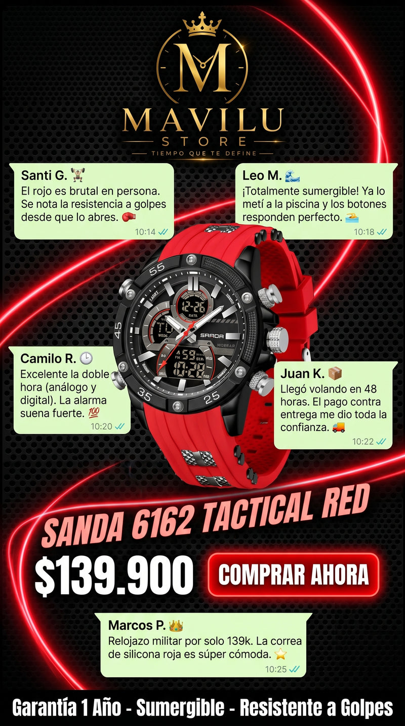 Colores Reloj Original Sanda 6162